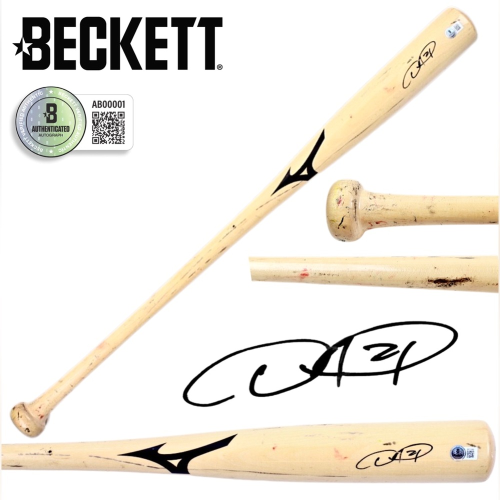 💥Dexter Fowler💥 Chicago Cubs Signed Used Bat 2016 World Series Champ Autograph